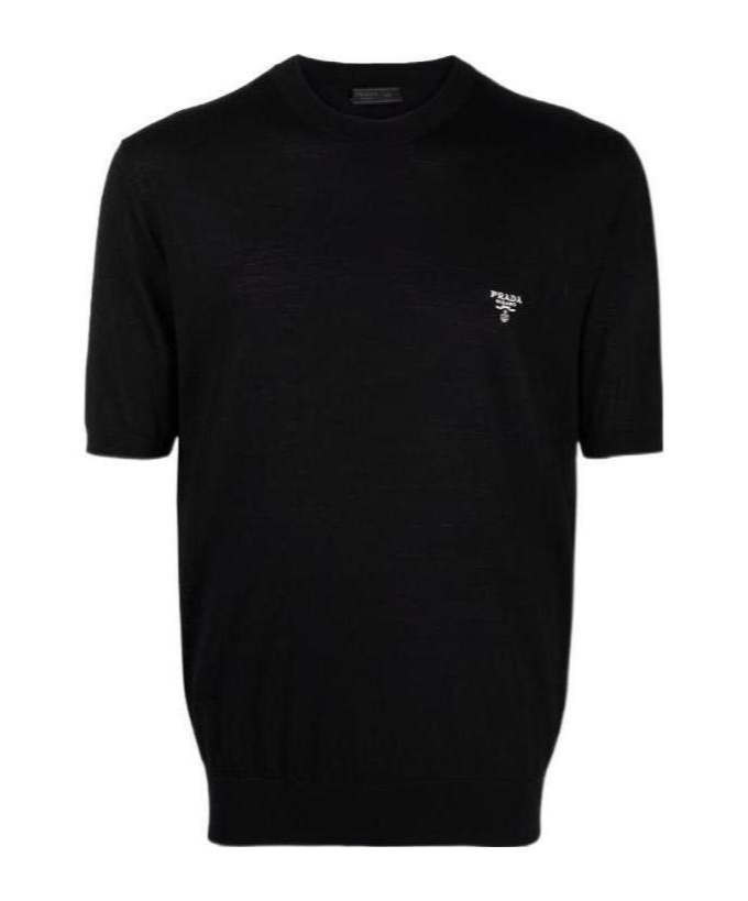 Prada Logo-print Short-sleeve T-shirt In Black