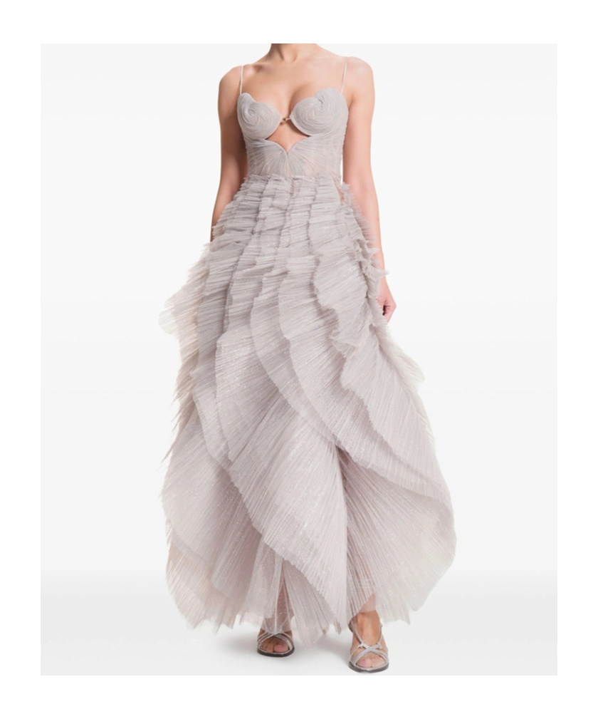 Maria Lucia Hohan Sureya Gown In Gray