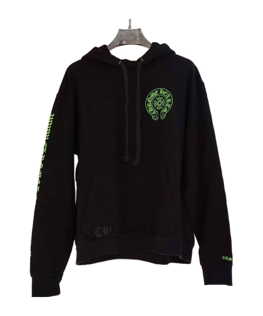 Chrome Hearts Logo Hoodie In Black