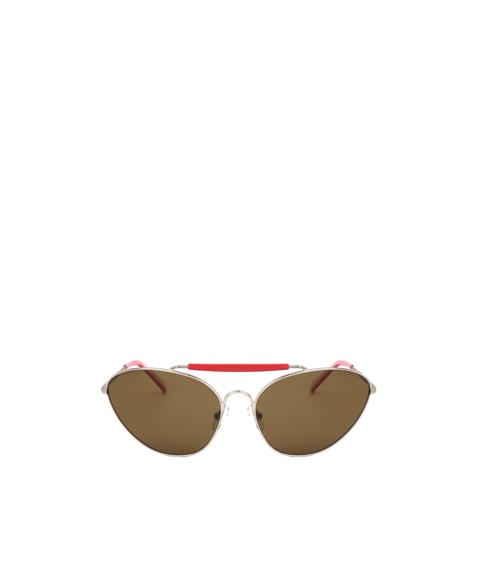Dries Van Noten Linda Farrow X  Pilot Frame Sunglasses In Brown