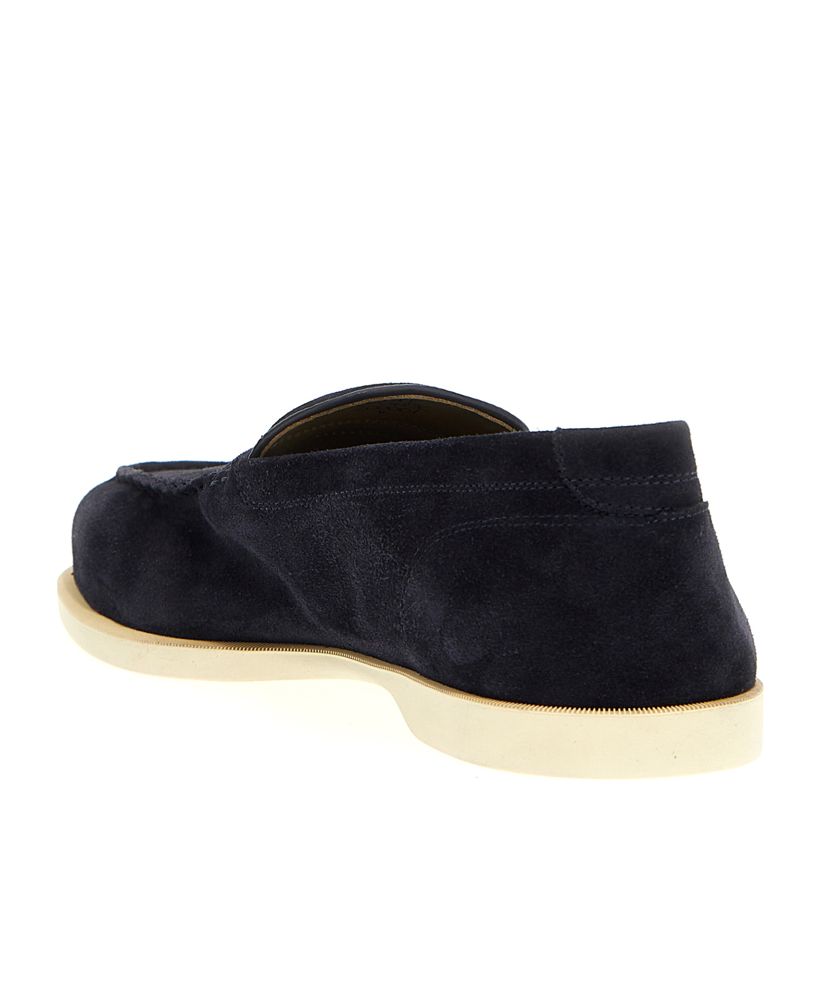 John Lobb Lopez Suede Loafers In Black