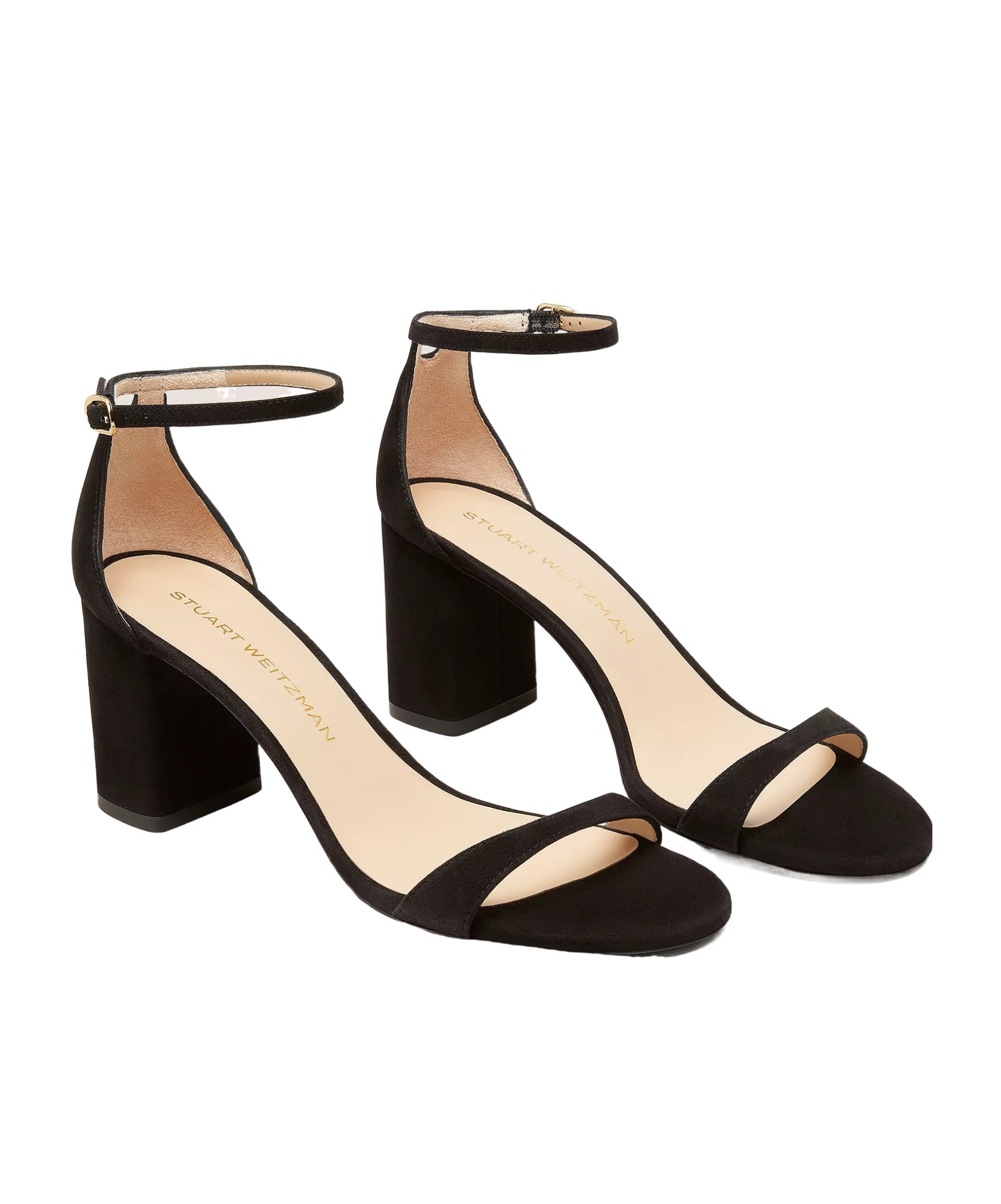 Shop Stuart Weitzman Nudist Ii High-heeled Sandals In Black