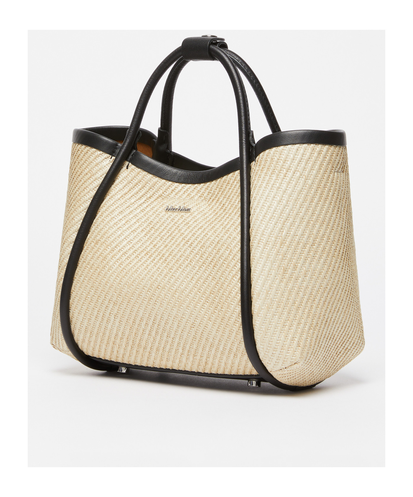 Max Mara Summermarines Handbag Light Blue In Nude