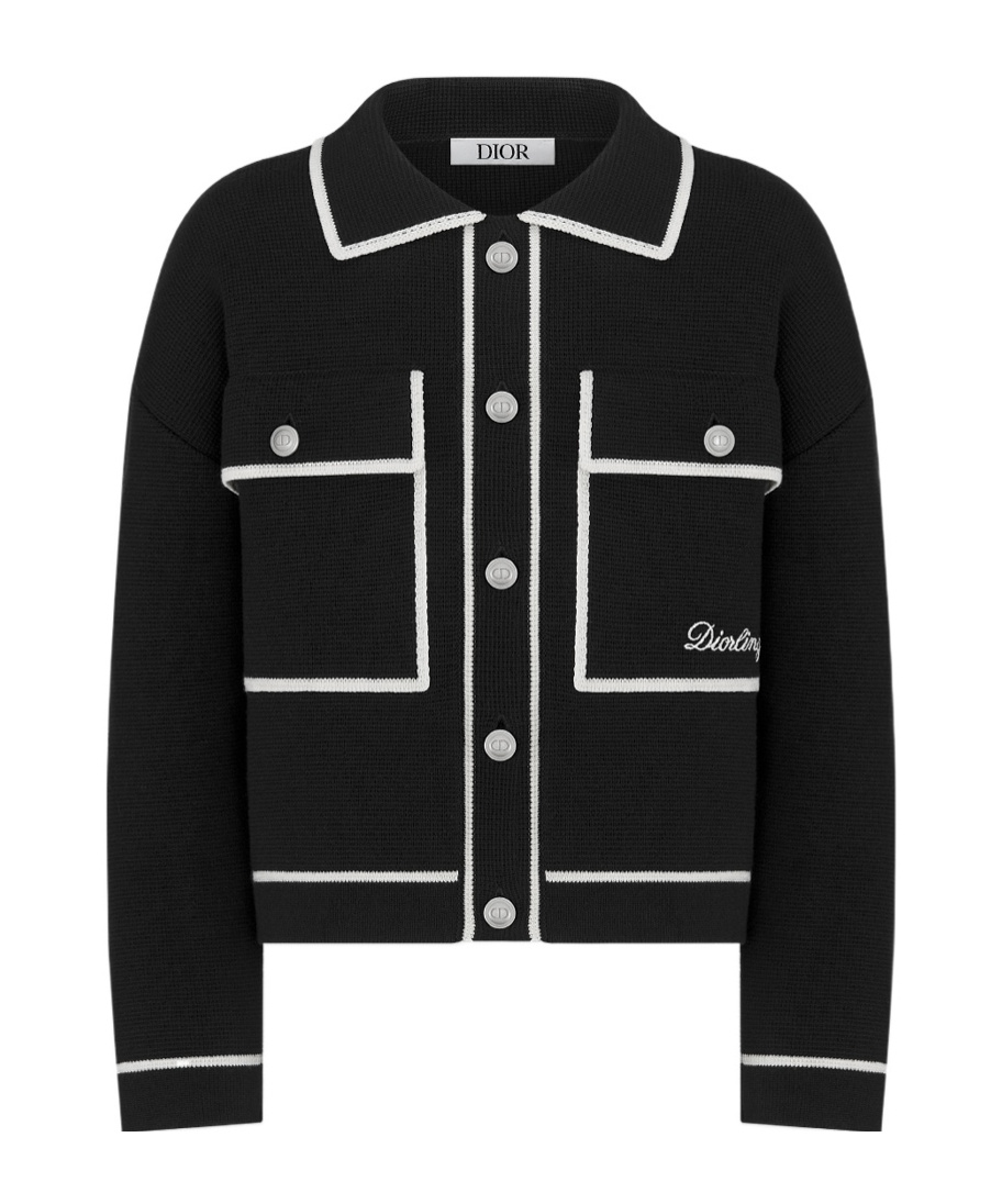 Dior Long Sleeve Jacket In Black