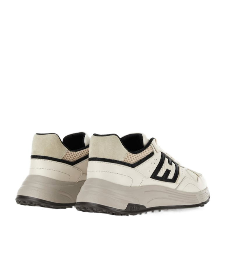 Hogan Hyperlight Sneaker In Smooth Leather In Nude