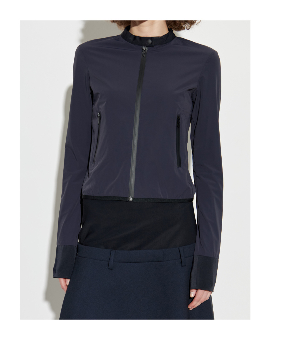 Diesel G-ervin Zip-front Stand-collar Jacket In Black