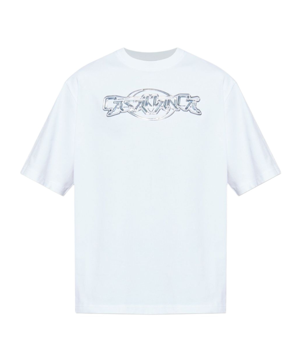 Casablanca Oversize Crew Neck T-shirt With Graphic Print In Multi