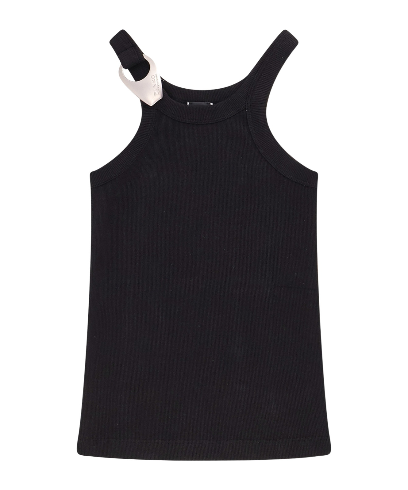 PINKO LOGO-PLAQUE TANK TOP