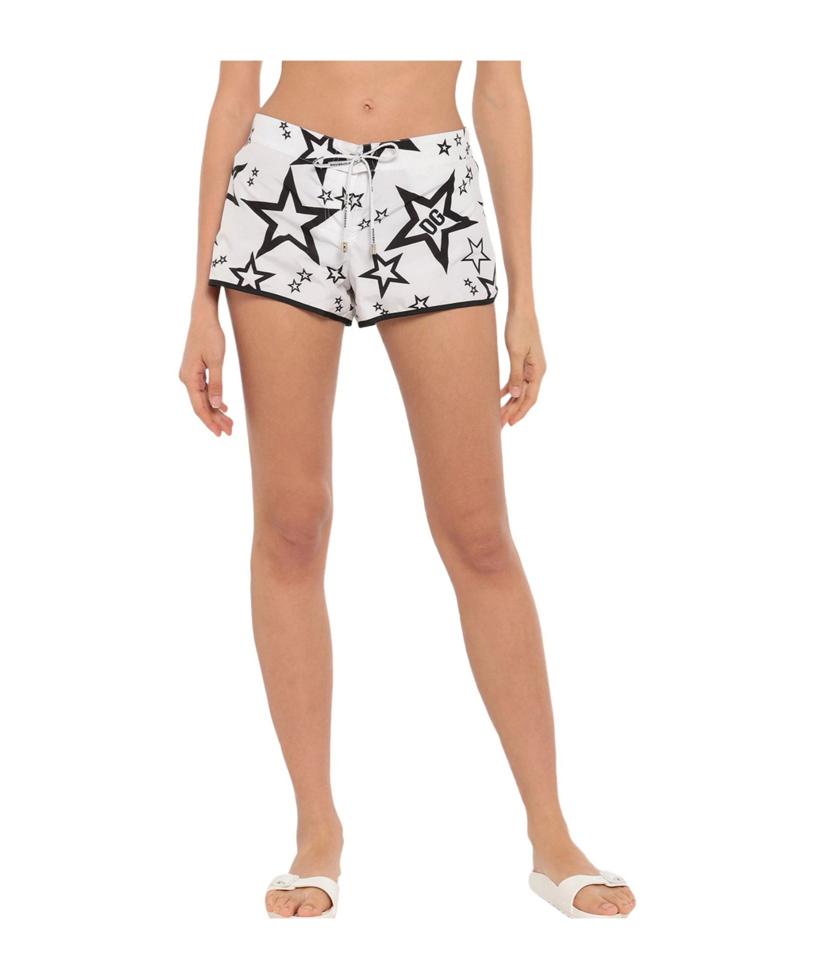 Dolce & Gabbana Printed Bikini Bottoms In White