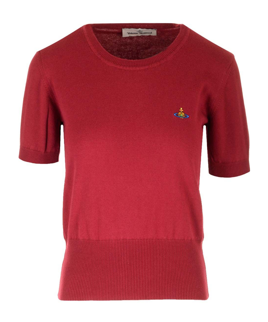 Vivienne Westwood Red Embroidered Logo Sweater In Red
