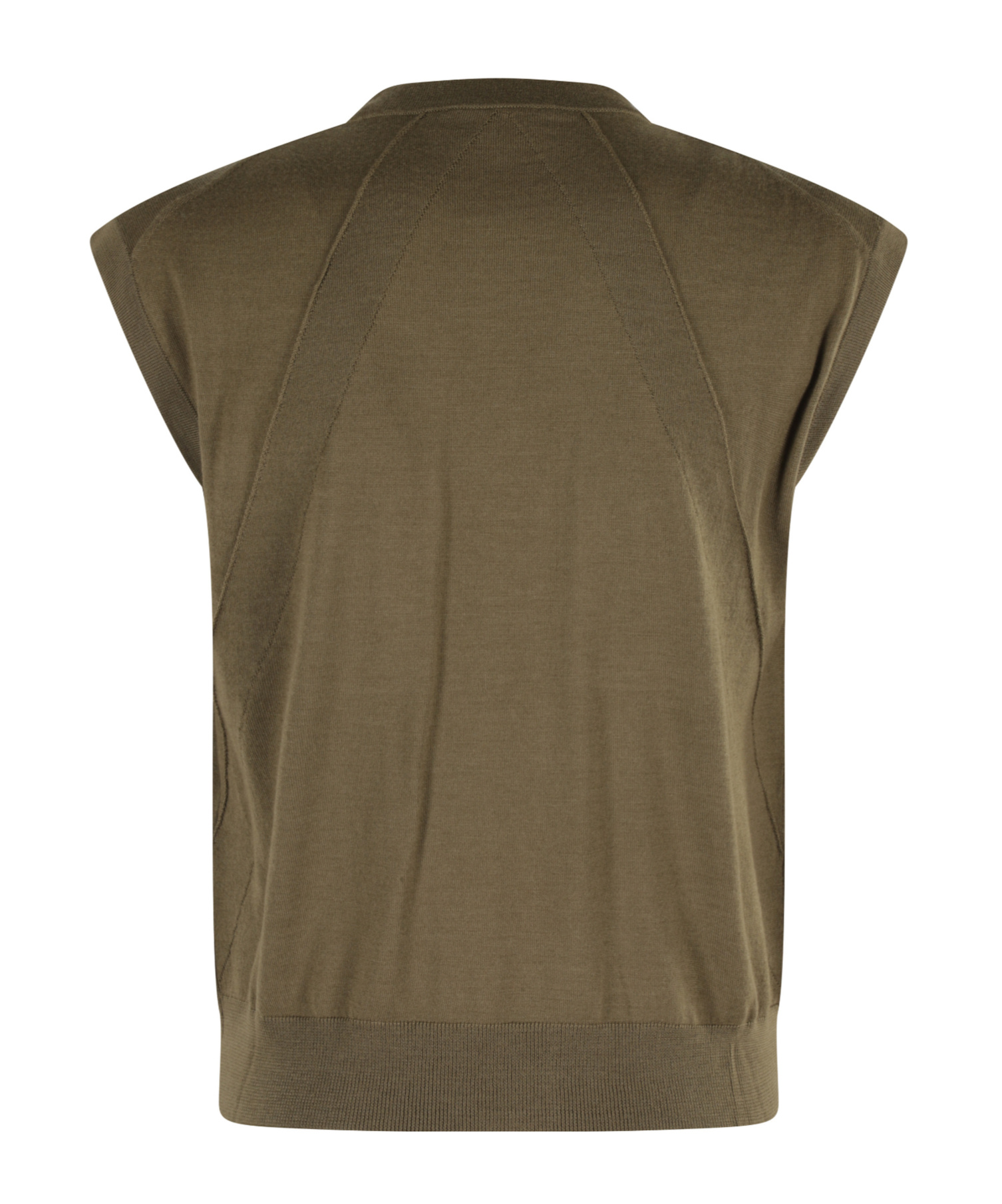 Semicouture Button Sleeveless Vest In Multi