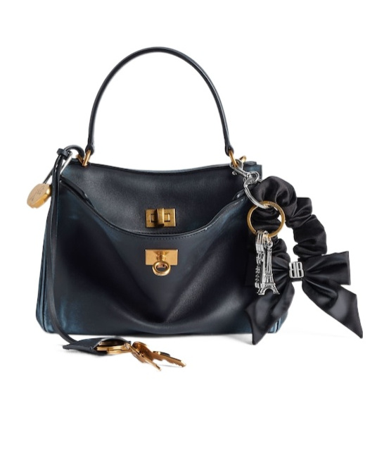 Balenciaga Women's Rodeo Handbag Mini With Charms In Marine Blue
