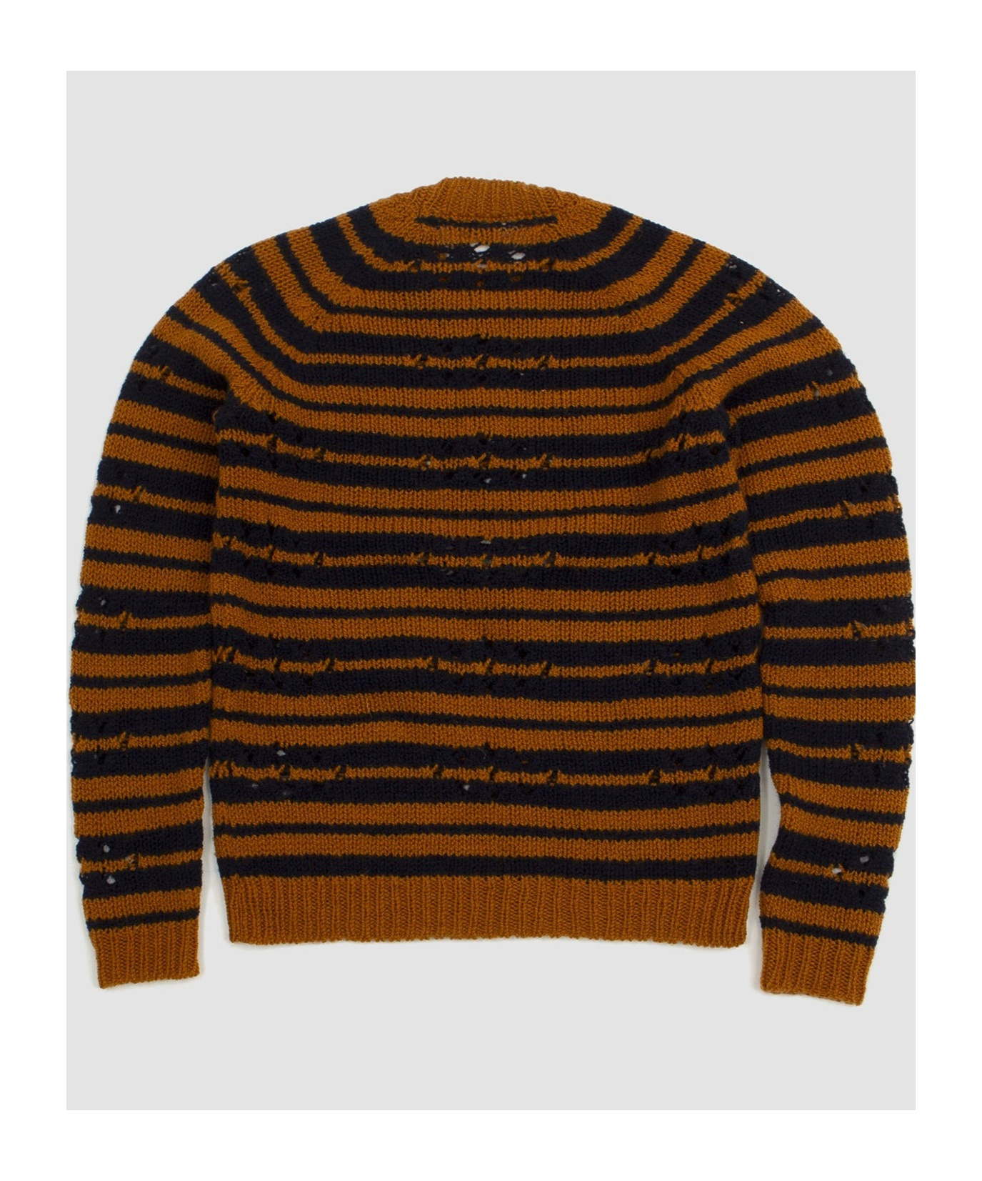 Dries Van Noten Long-sleeved Sweater In Brown