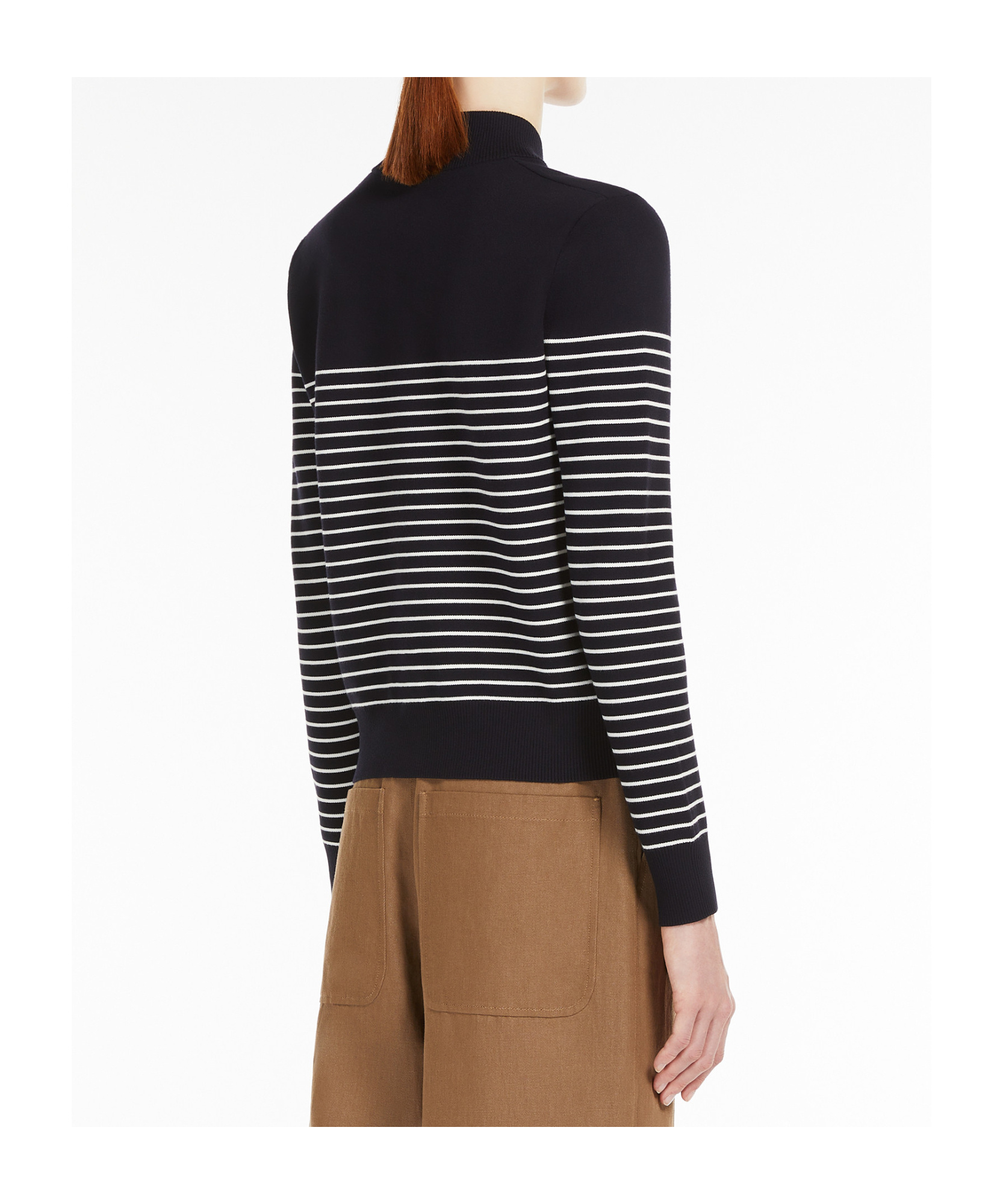 Shop Max Mara Jacquard Viscose Cardigan In Black
