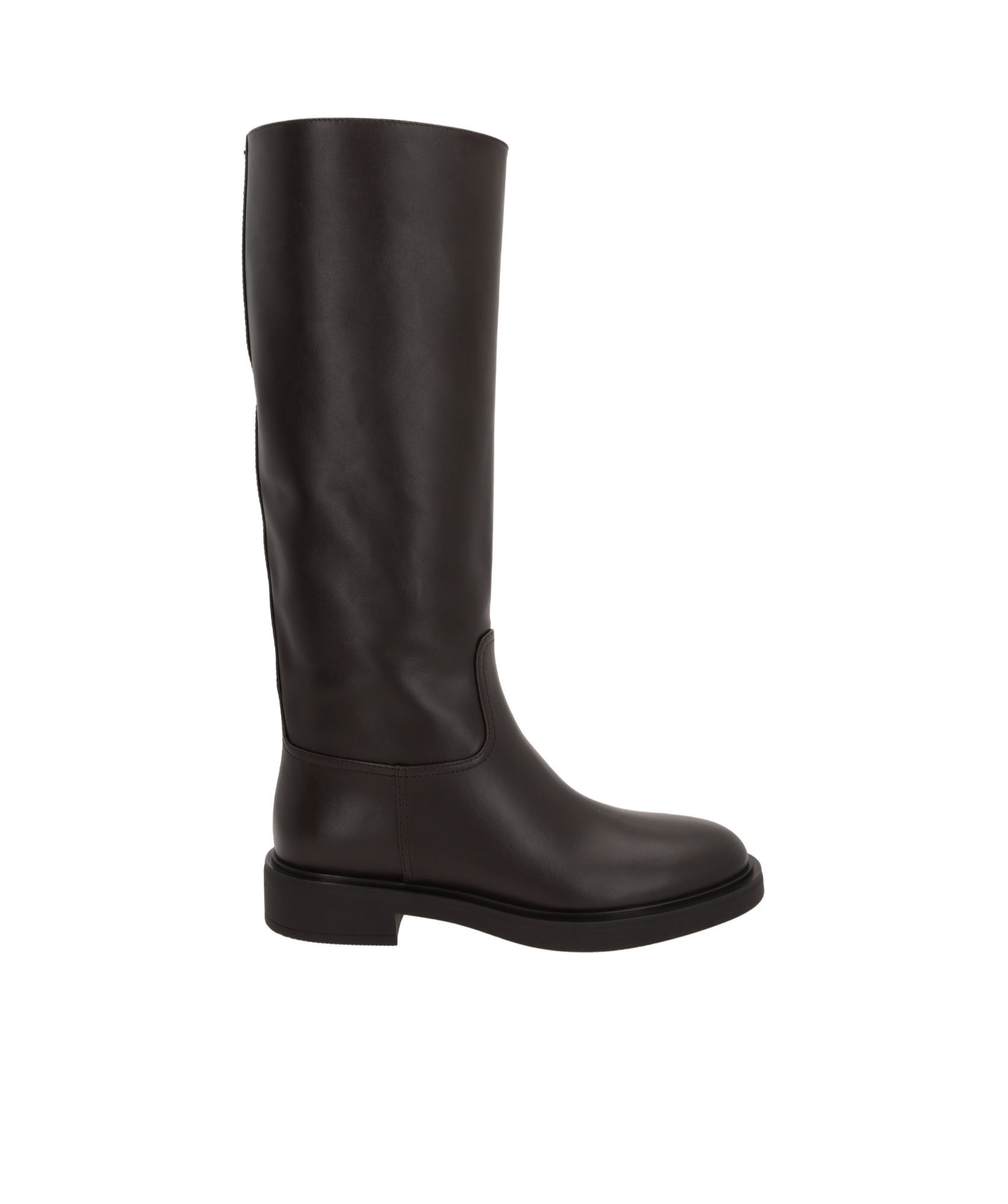 Gianvito Rossi Ascott Leather Knee-high Boots In Black