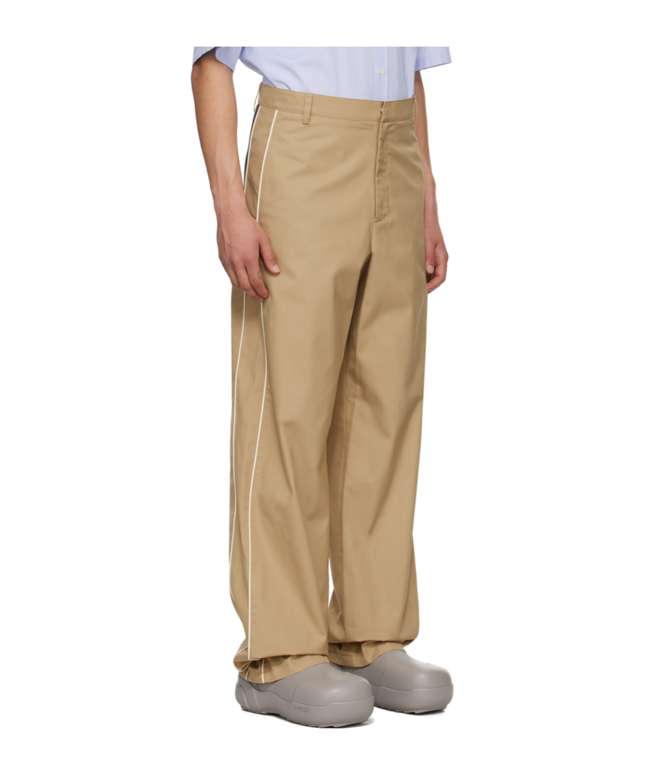 Ambush Tan Sponge Trousers In Nude