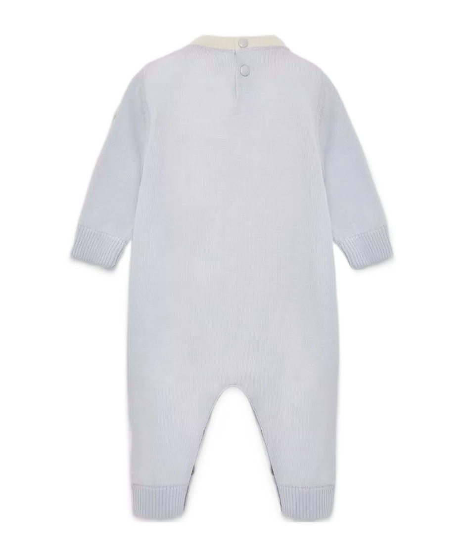 Moncler Enfant Long-sleeved Crewneck Tracksuit In Light Blue