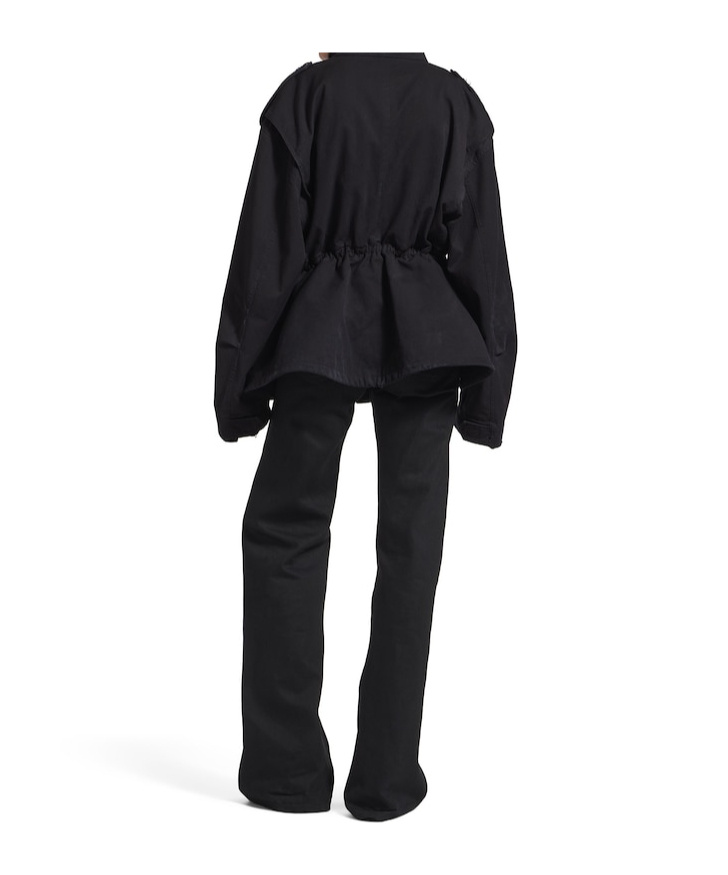 Balenciaga Women's Hourglass Parka In Black In Black