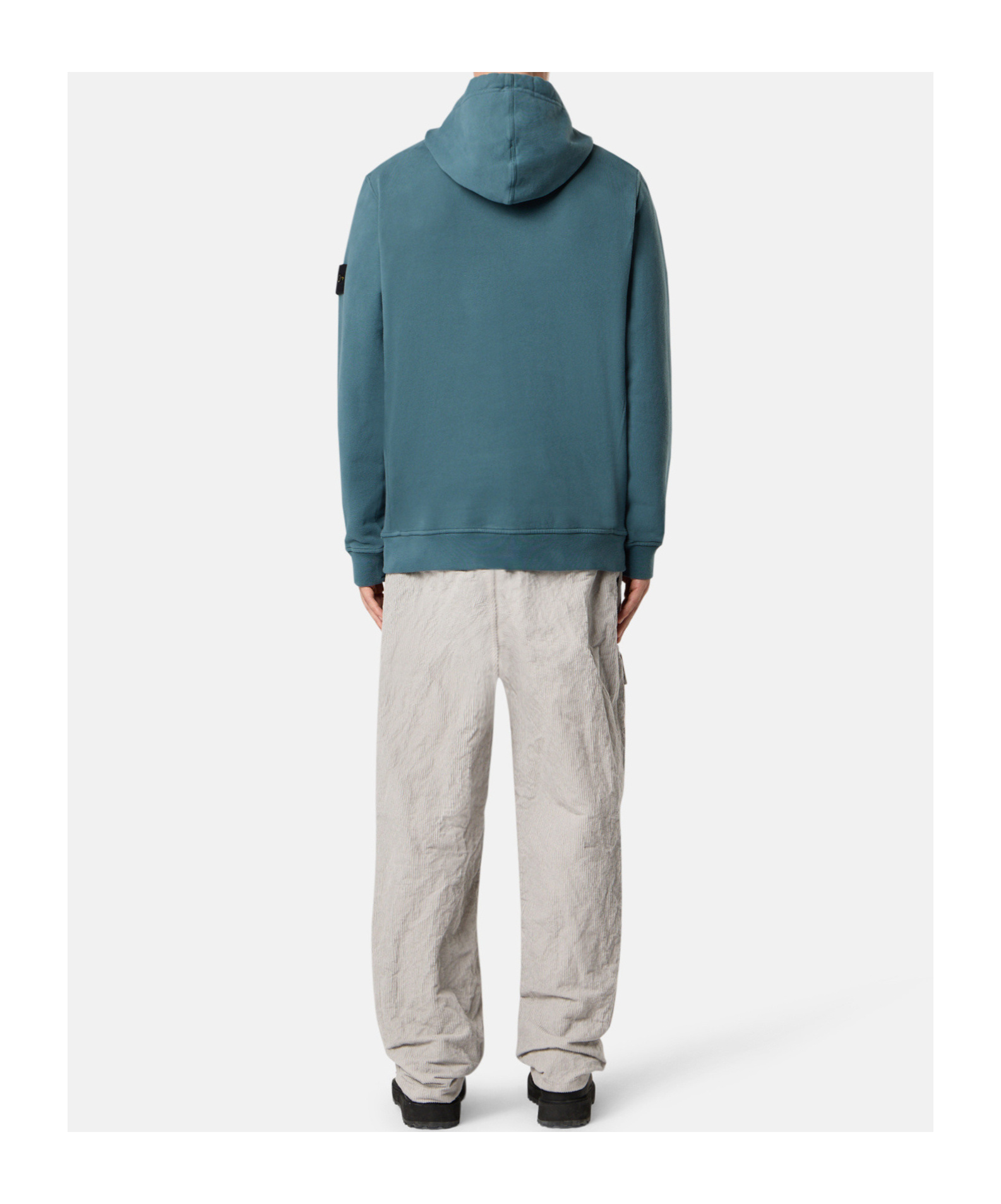 Stone Island 6100029 Brushed Organic Cotton Fleece In Green