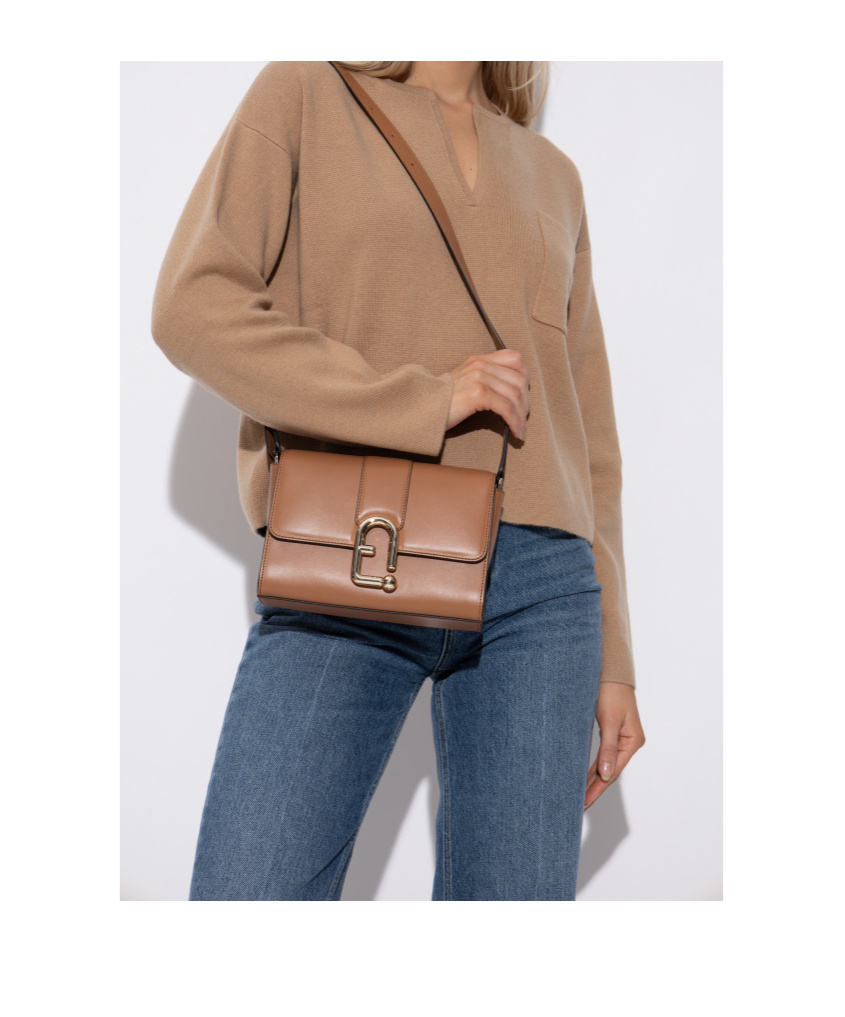 Furla Flap Shoulder Bag In Brown