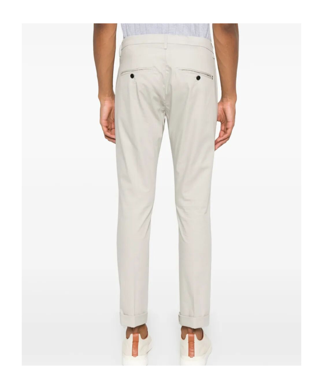 Dondup Belt Loops Slacks In White