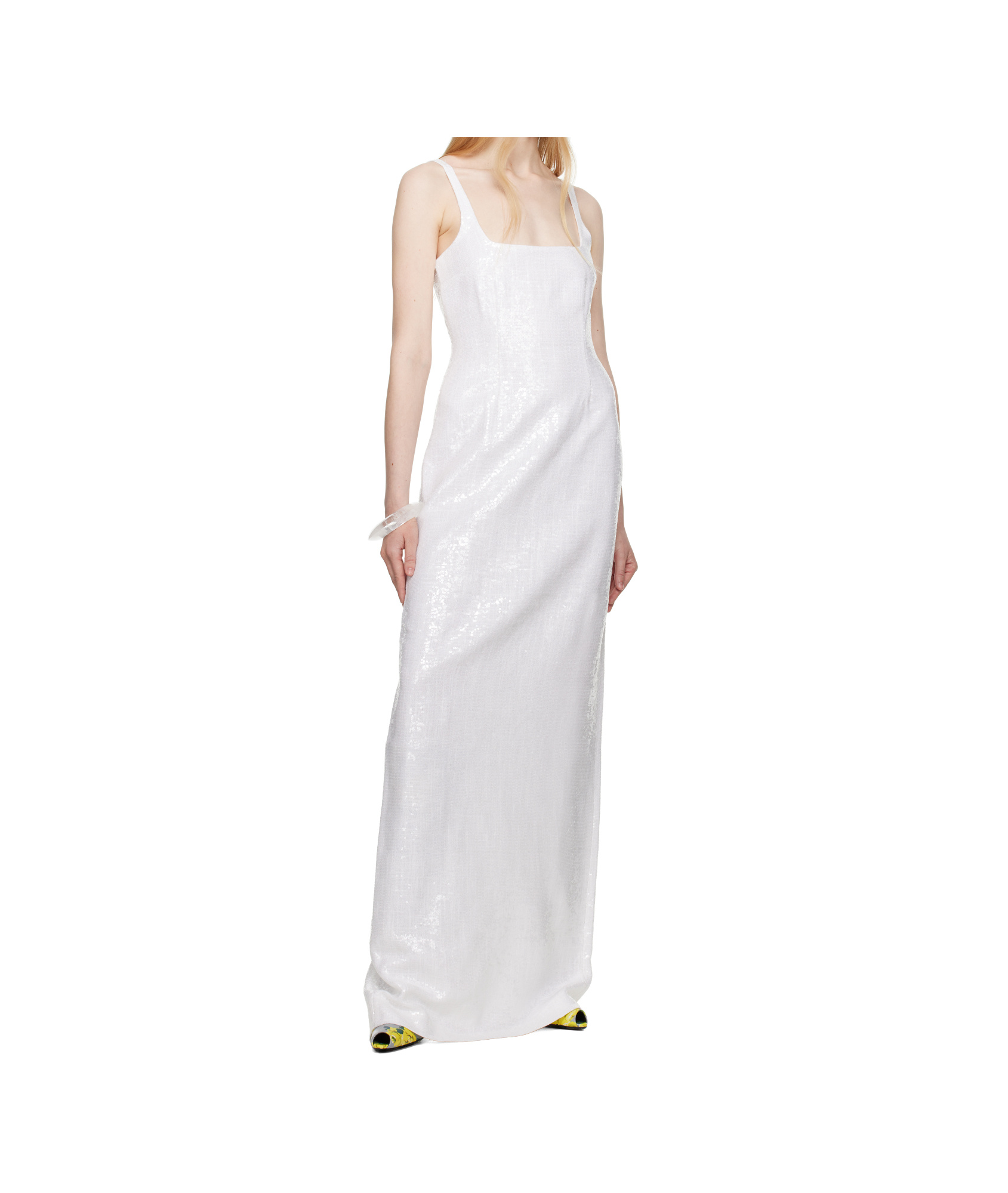 16arlington White Electra Maxi Dress In White