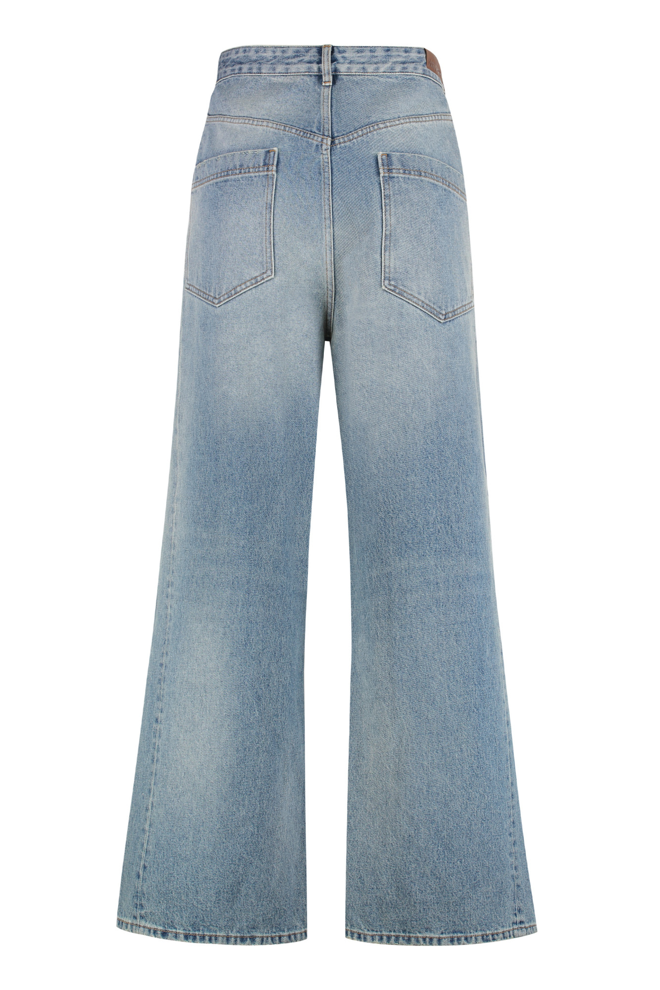 Darkpark Ined Oversized Jeans In Blue