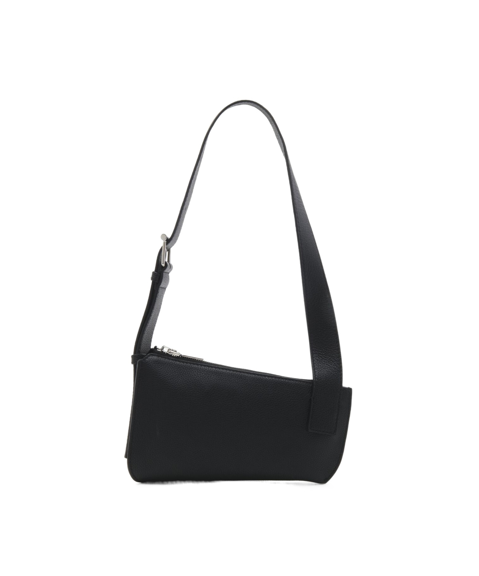 Alexander Mcqueen T-bar Sling Pebbled-leather Shoulder Bag In Black
