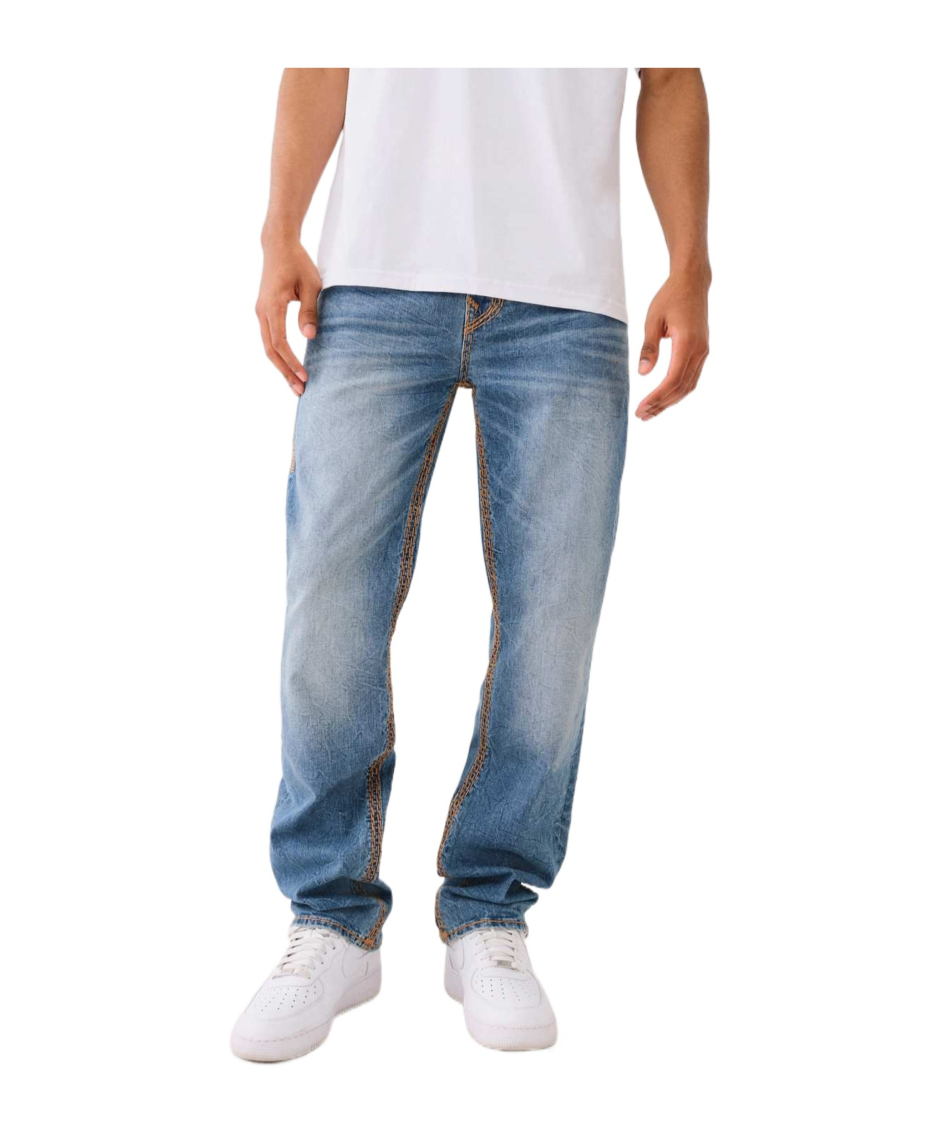 TRUE RELIGION BELT-LOOP JEANS