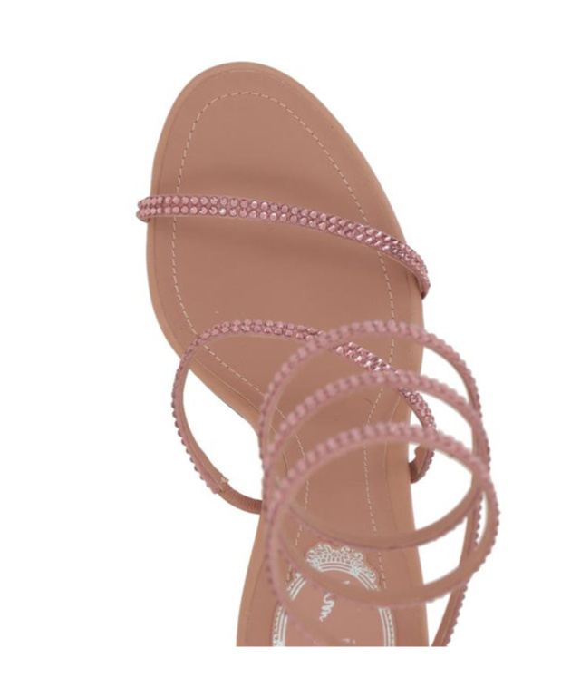 René Caovilla Embellished Cleo Sandals 105 In Brown