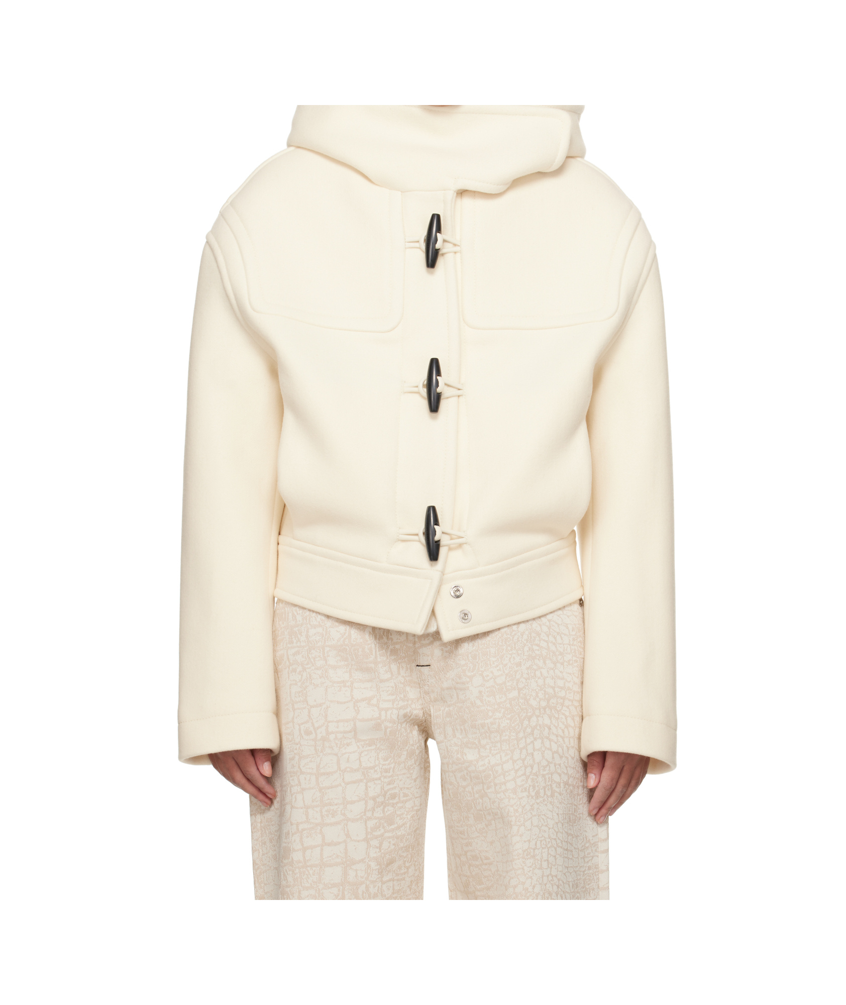 Jacquemus Long-sleeved Casual Jacket In White