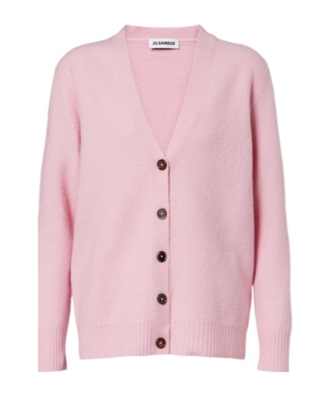 Jil Sander Wool Cardigan In Pink