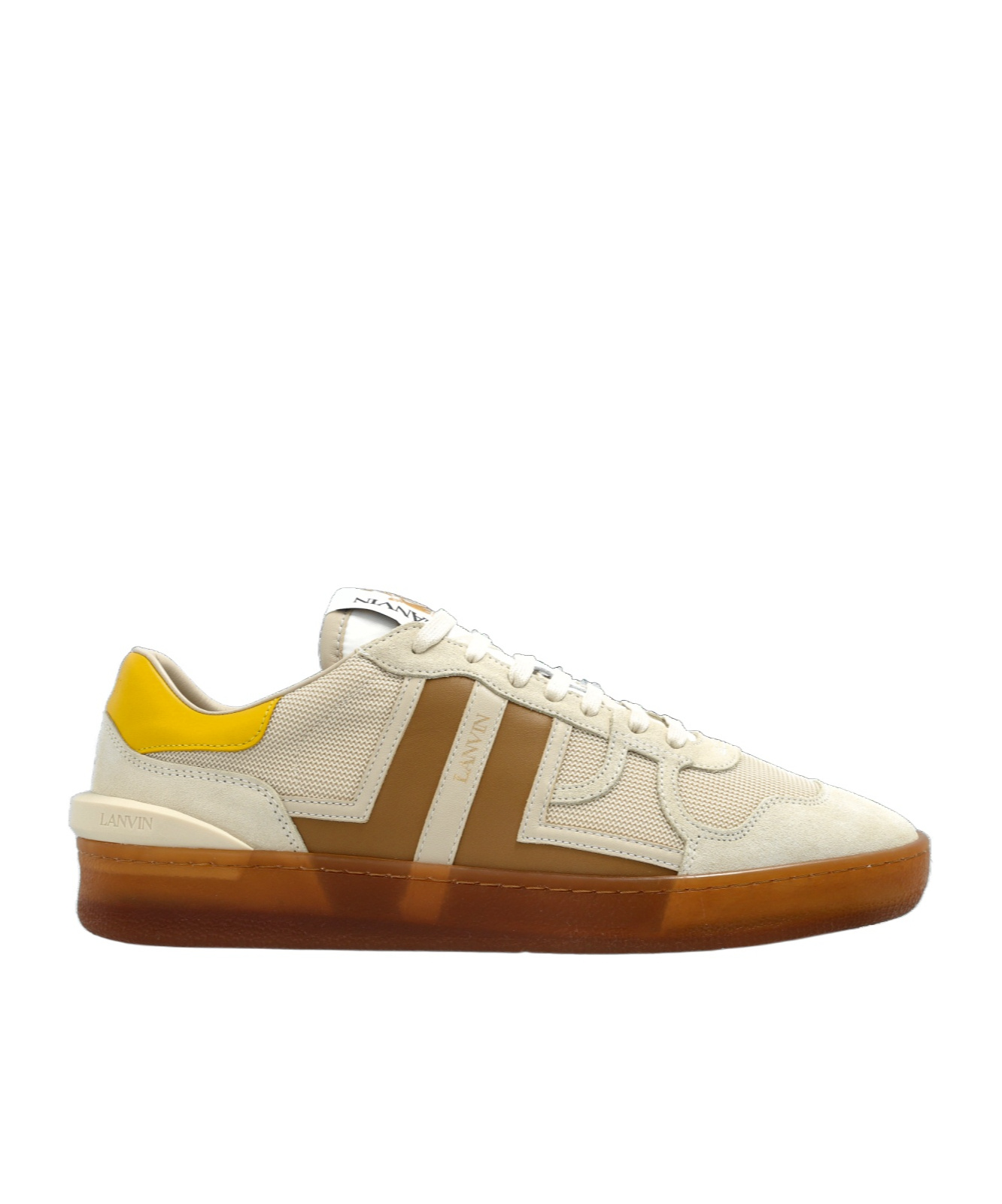 Lanvin Clay Mesh Sneakers In White