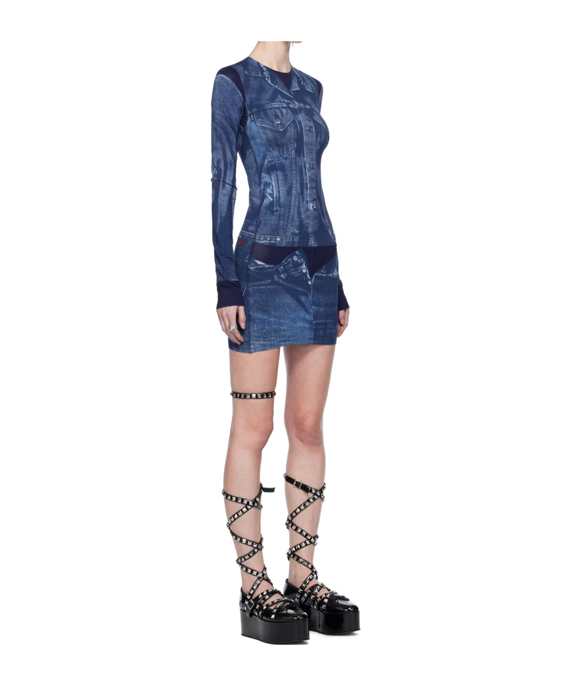 Jean Paul Gaultier Graphic Print Dress