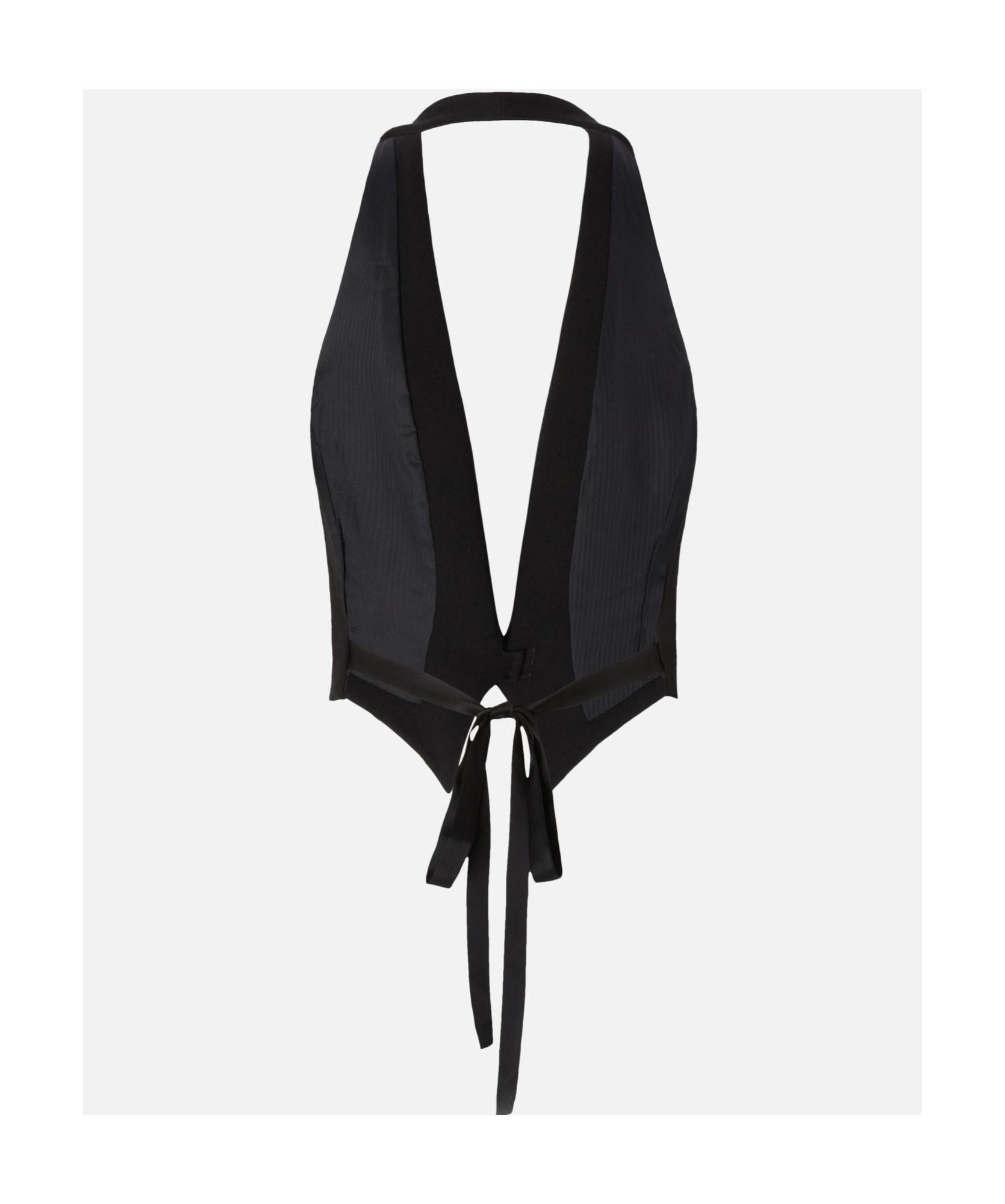 Shop Pinko Rear-tied Vest In Black