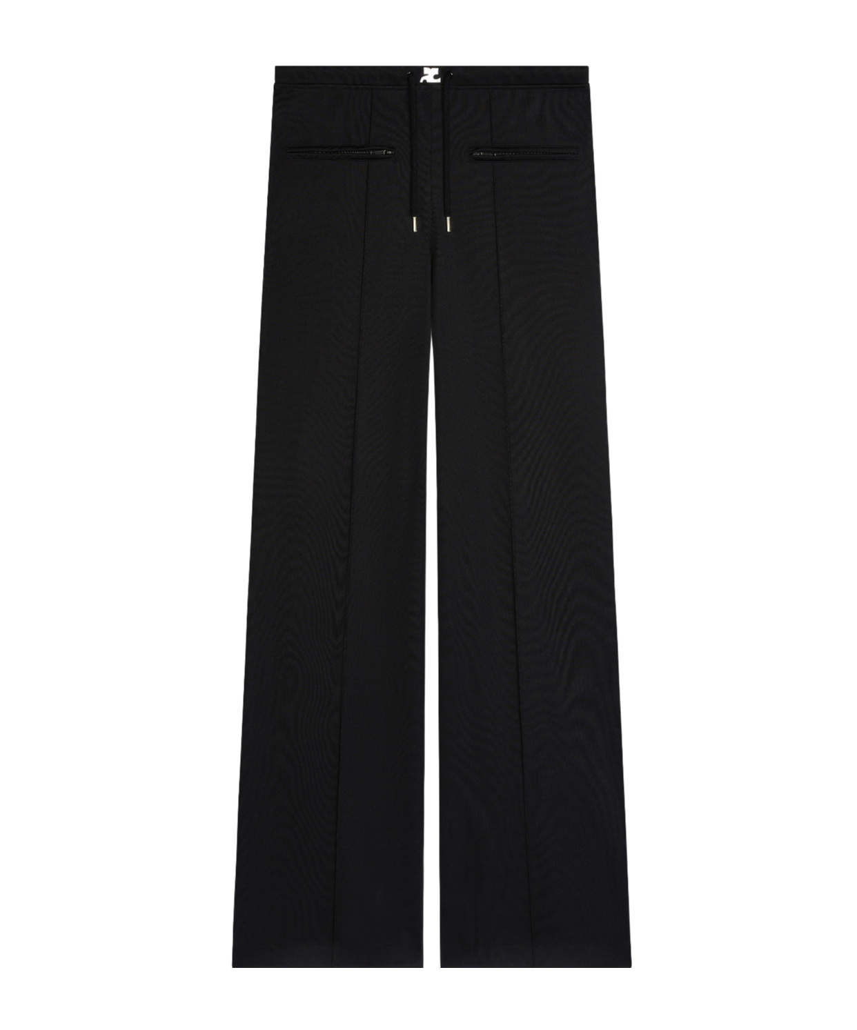 Shop Courrèges Tracksuit Interlock Low-rise Baggy Pants In Black