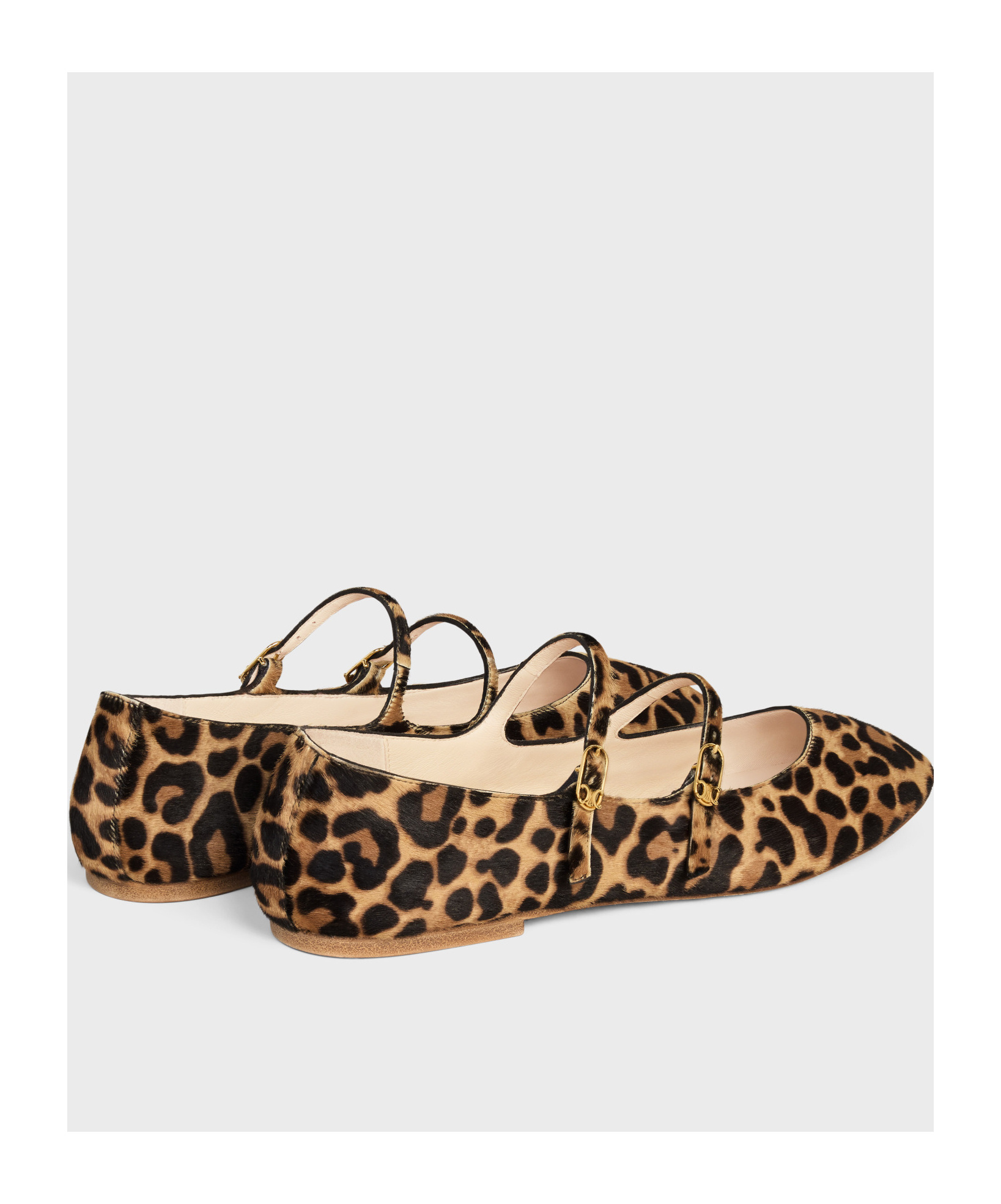 Celine Double Strap Ballerina 05 In Brown