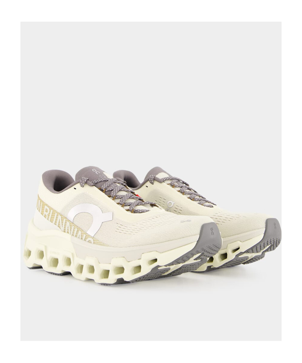 On Running Laced Sneakers In White
