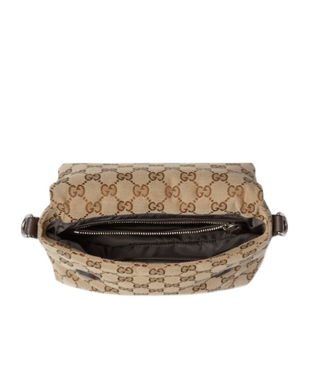 Gucci Ribbon Small Gg Cross-body Bag In Nude