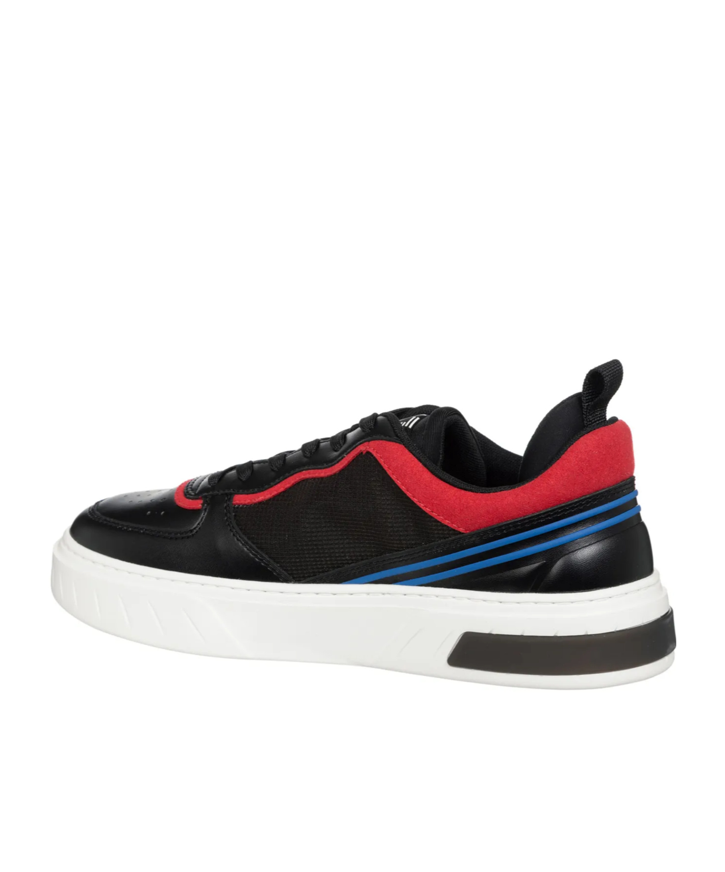 Ea7 Lace Mesh Low-cut Skate Shoes In Black