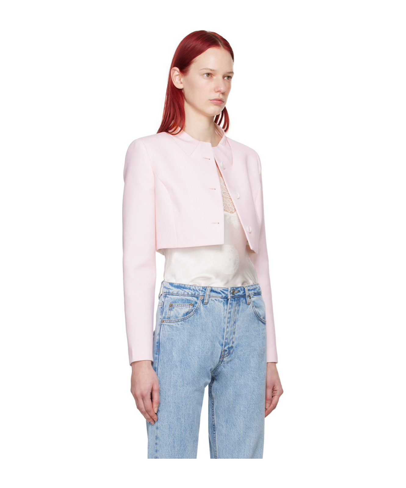 Coperni Long-sleeved Button Casual Jacket In Blue