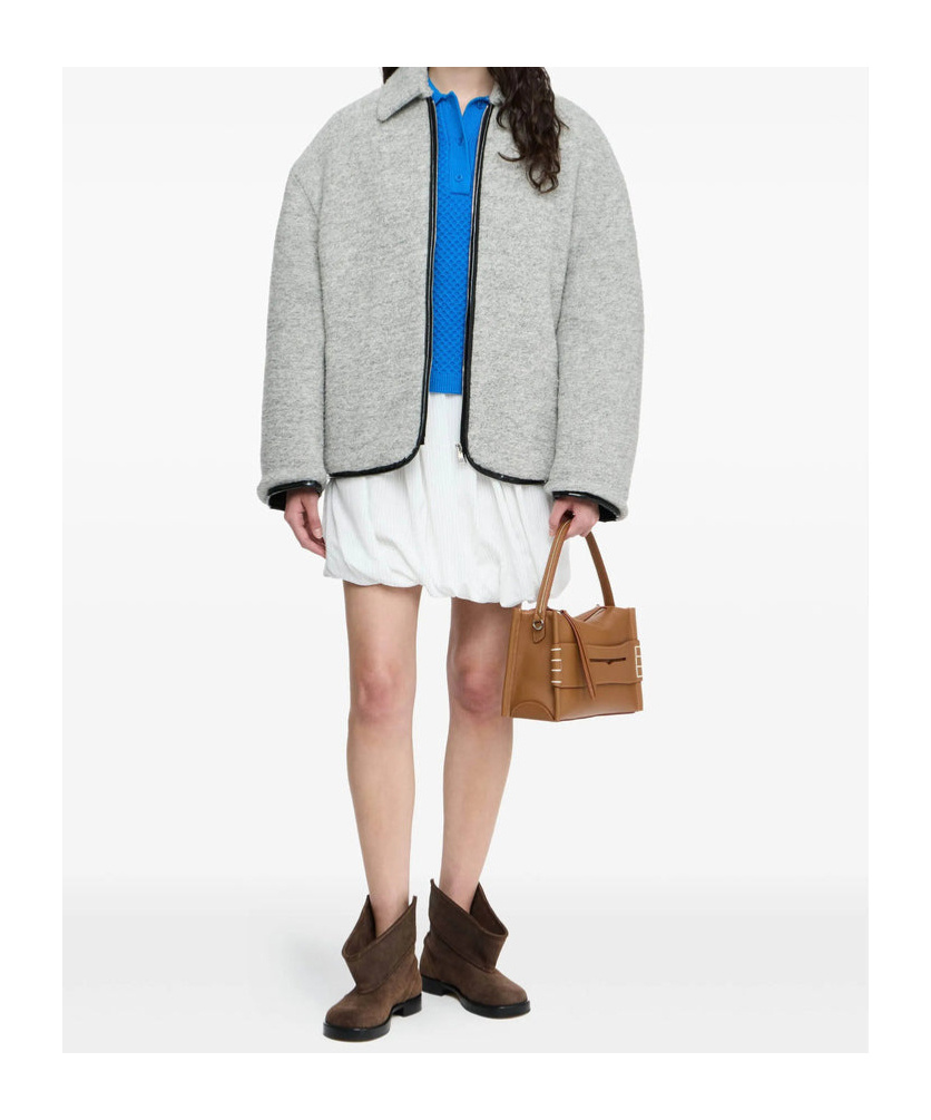 Junya Watanabe Zippered Long-sleeved Casual Jacket In Gray