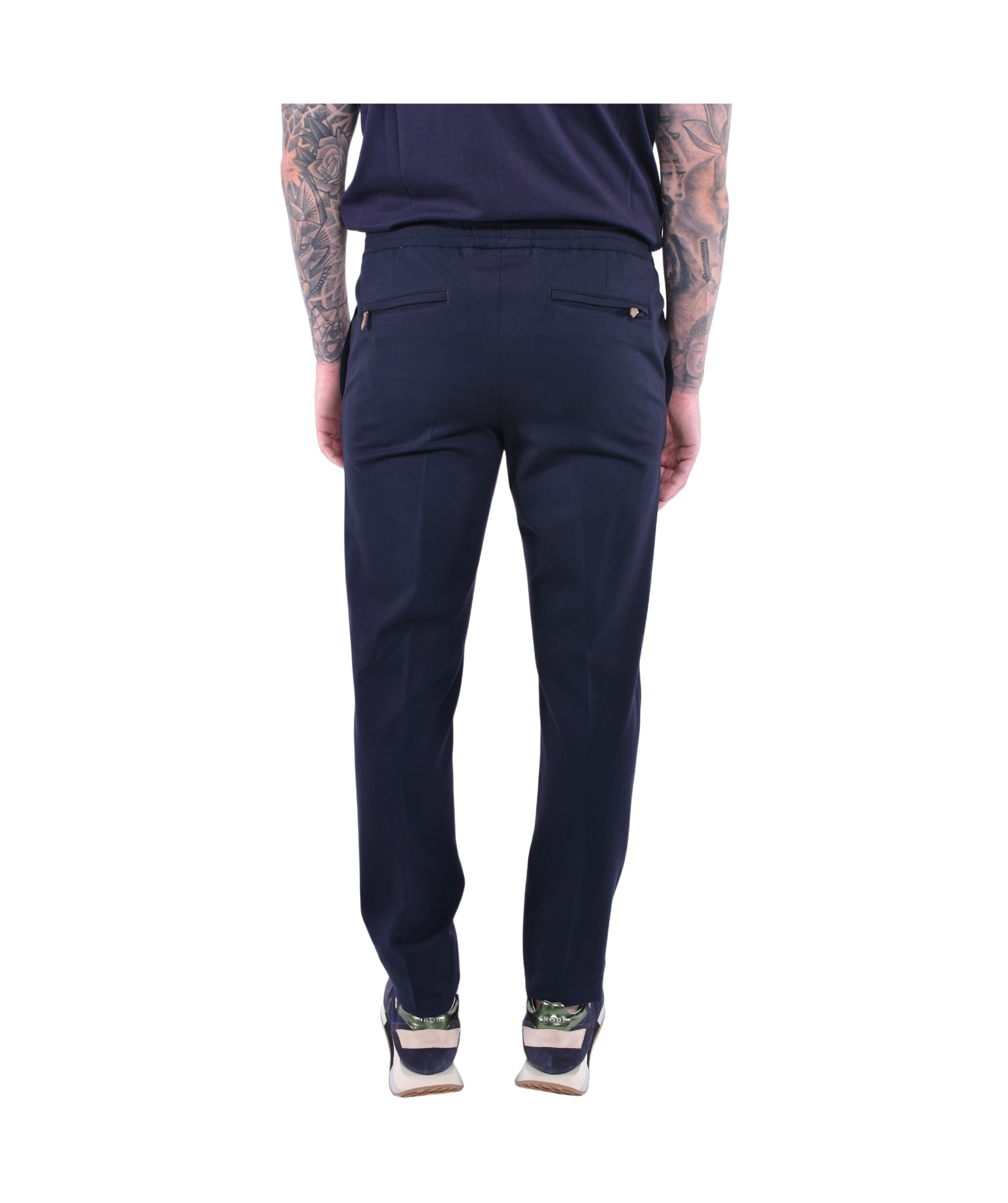 Pt Torino Soft Stretch Tech Jersey Pants In Blue