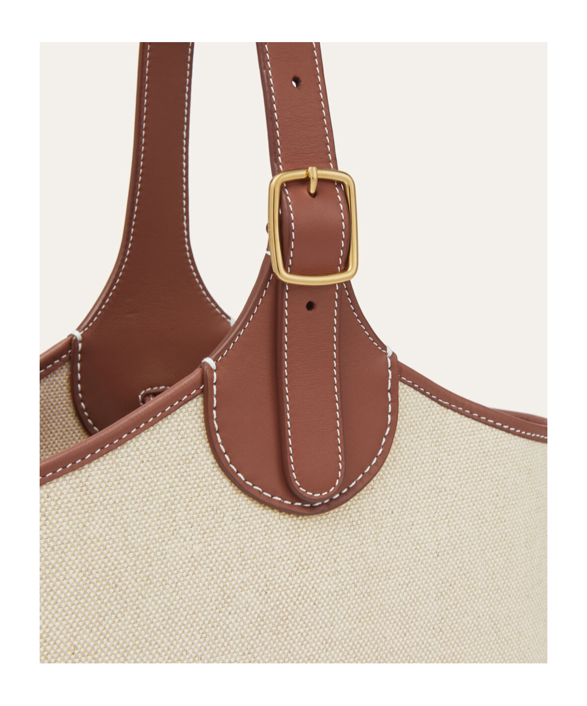 Loro Piana Bobbin Bucket Bag In Natural Color/caramel Color/sun Gold