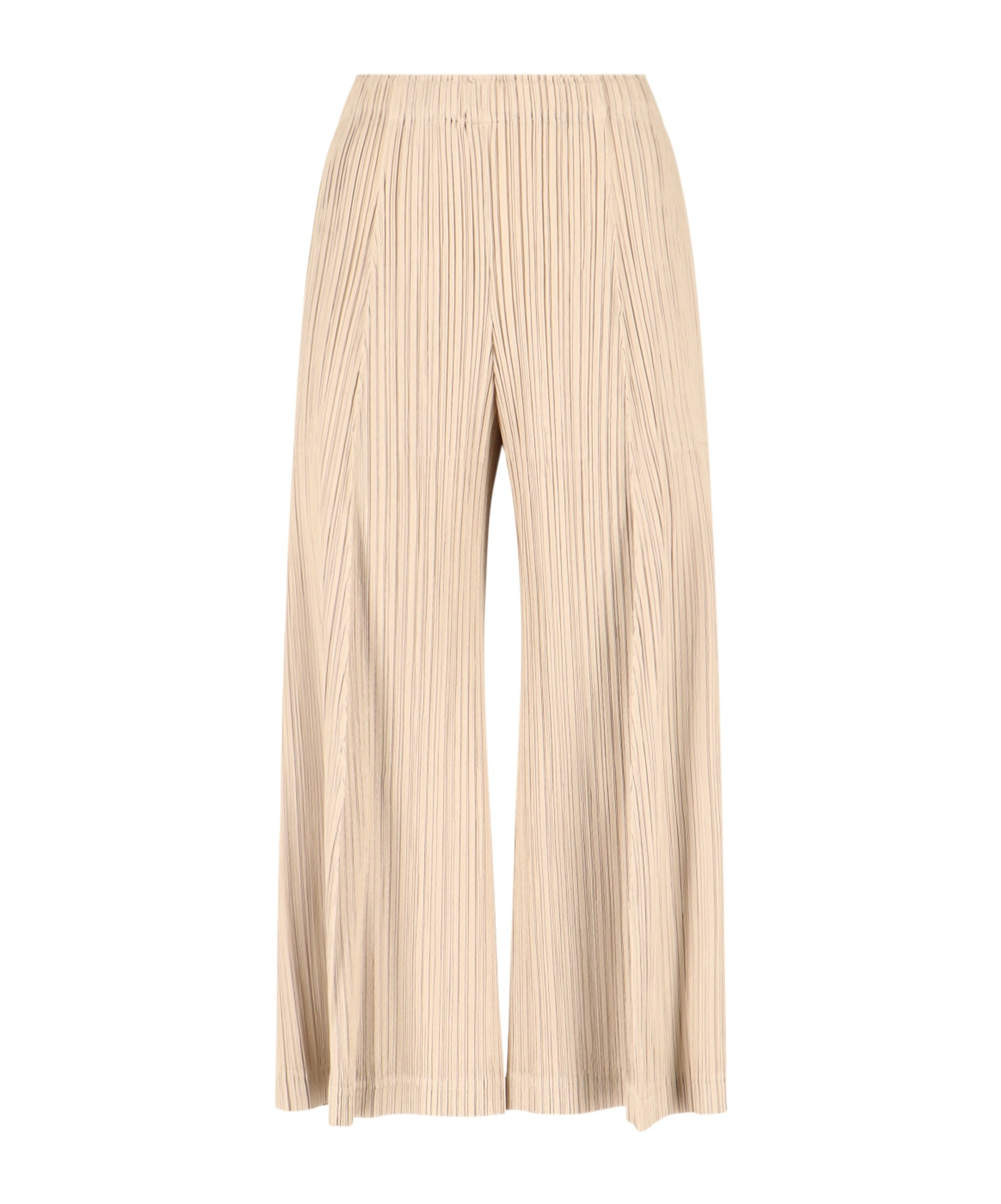 Issey Miyake Pleated Trousers In Brown