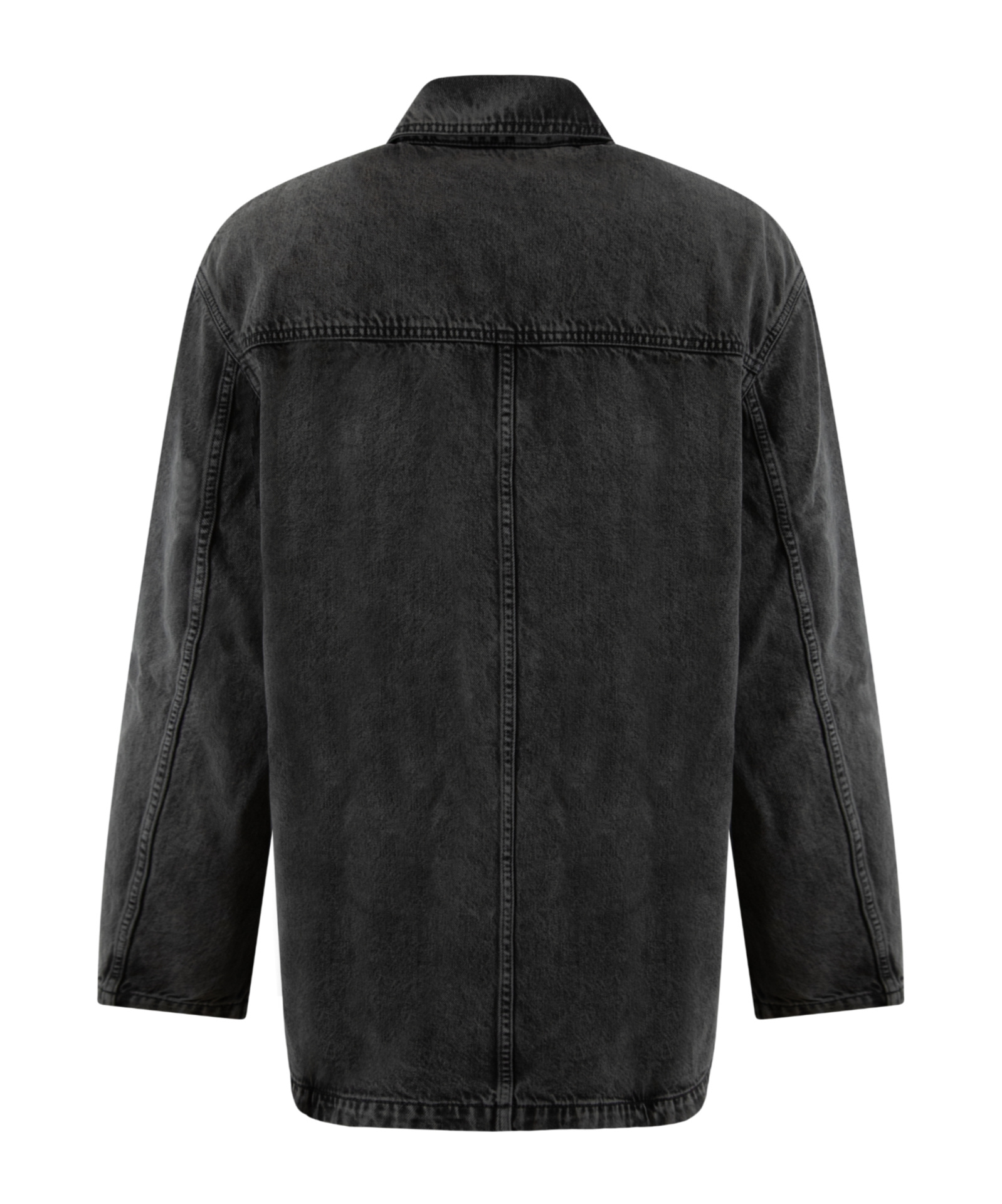 Givenchy Long-sleeved Denim Jacket In Black