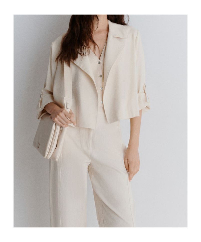 Shop Marella Three-quarter Sleeve Jacket In White