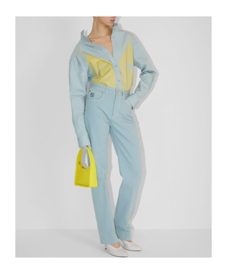 Fendi Straight-leg Pants In Blue