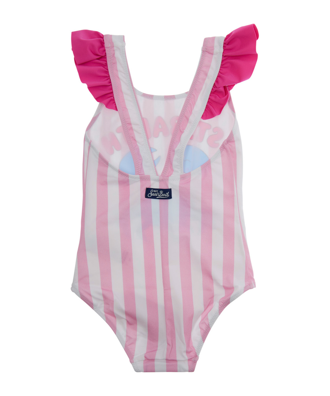 Shop Mc2 Saint Barth Patterned One-piece Swimsuit In Pink