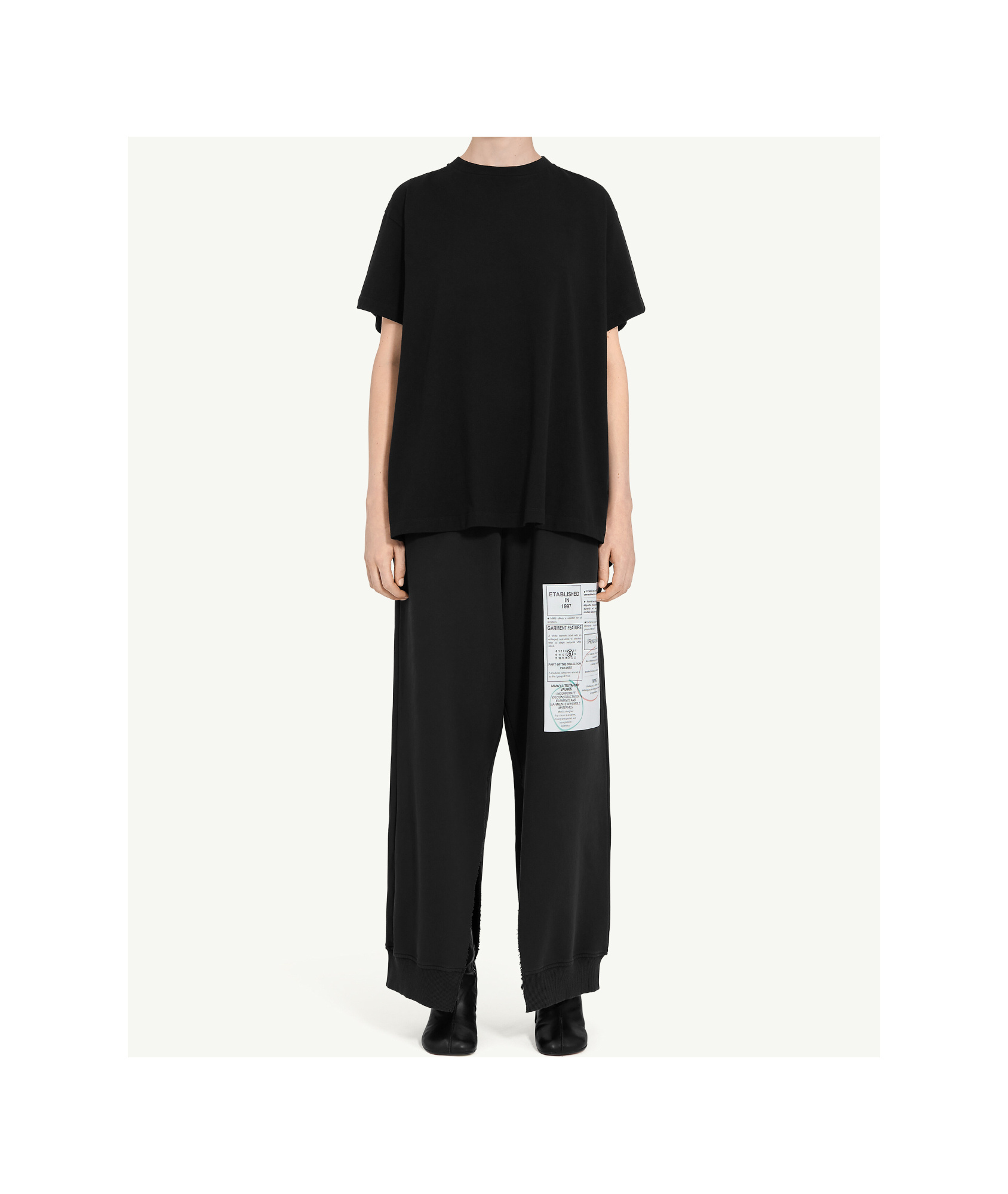 Mm6 Maison Margiela Round-neck Sweater In Black